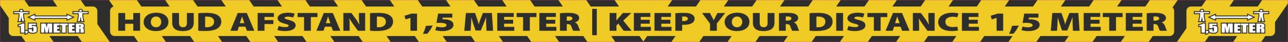150cm stroken Houd afstand