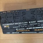Kentekenplaat houder met tekstrand