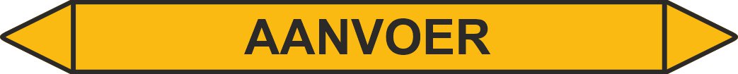 Leidingstickers Leidingmarkering Aanvoer (Gassen) Leidingstickers Leidingmarkering Aanvoer (Gassen)