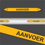 Leidingstickers Leidingmarkering Aanvoer (Gassen)