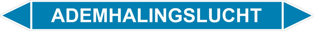 Leidingstickers Leidingmarkering Ademhalingslucht (Lucht) Leidingstickers Leidingmarkering Ademhalingslucht (Lucht)