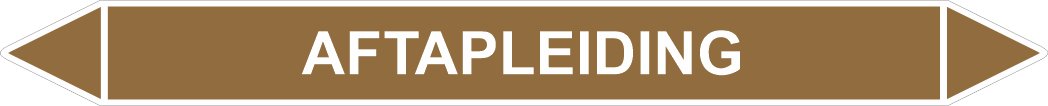 Leidingstickers Leidingmarkering Aftapleiding (Ontvlambare vloeistoffen)