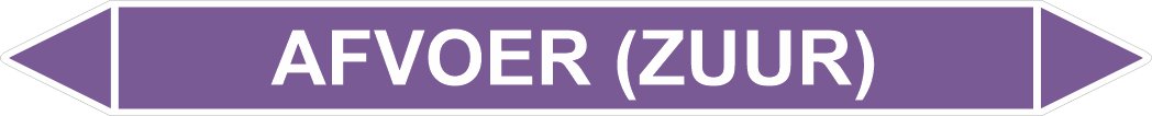 Leidingstickers Leidingmarkering Afvoer (zuur) (Basen) Leidingstickers Leidingmarkering Afvoer (zuur) (Basen)