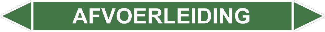 Leidingstickers Leidingmarkering Afvoerleiding (Water)