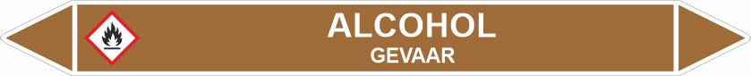 Leidingstickers Leidingmarkering Alcohol Leidingstickers Leidingmarkering Alcohol