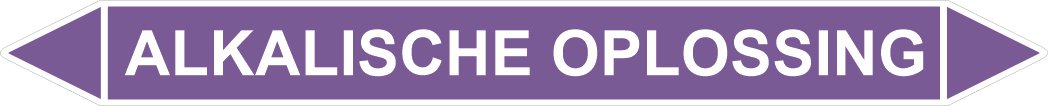 Leidingstickers Leidingmarkering Alkalische oplossing (Basen) Leidingstickers Leidingmarkering Alkalische oplossing (Basen)