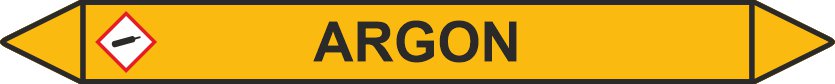 Leidingstickers Leidingmarkering Argon (Gassen)