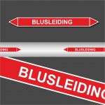 Leidingstickers Leidingmarkering Blusleiding (Blusleidingen)