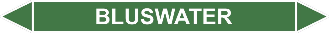 Leidingstickers Leidingmarkering Bluswater (Water)