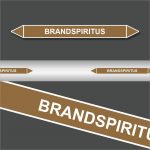 Leidingstickers Leidingmarkering Brandspiritus (Ontvlambare vloeistoffen)
