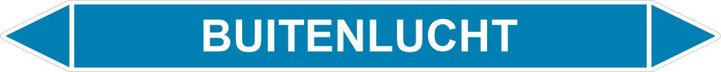 Leidingstickers Leidingmarkering Buitenlucht (Lucht) Leidingstickers Leidingmarkering Buitenlucht (Lucht)