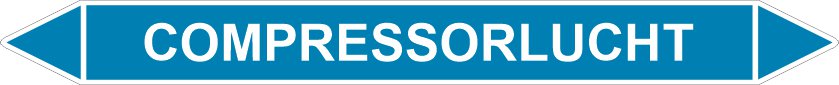 Leidingstickers Leidingmarkering Compressorlucht (Lucht) Leidingstickers Leidingmarkering Compressorlucht (Lucht)