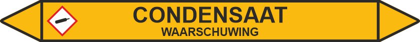 Leidingstickers Leidingmarkering Condensaat (Gassen)
