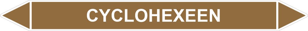 Leidingstickers Leidingmarkering Cyclohexeen (Ontvlambare vloeistoffen)