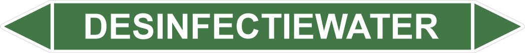 Leidingstickers Leidingmarkering Desinfectiewater (Water)