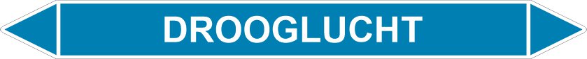Leidingstickers Leidingmarkering Drooglucht (Lucht)