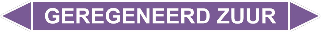 Leidingstickers Leidingmarkering Geregeneerd Zuur (Basen) Leidingstickers Leidingmarkering Geregeneerd Zuur (Basen)