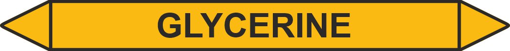Leidingstickers Leidingmarkering Glycerine (Gassen)