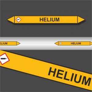 Leidingstickers Leidingmarkering Helium (Gassen)