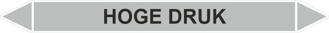 Leidingstickers Leidingmarkering Hoge Druk (Stoom)