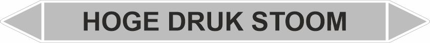 Leidingstickers Leidingmarkering Hoge Druk Stoom (Stoom) Leidingstickers Leidingmarkering Hoge Druk Stoom (Stoom)