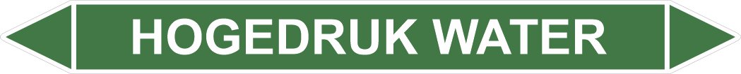 Leidingstickers Leidingmarkering Hogedruk water (Water) Leidingstickers Leidingmarkering Hogedruk water (Water)