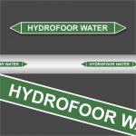 Leidingstickers Leidingmarkering Hydrofoor water (Water)