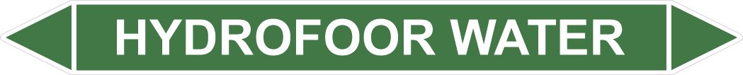 Leidingstickers Leidingmarkering Hydrofoor water (Water)