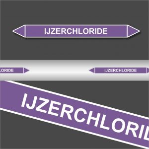 Leidingstickers Leidingmarkering Ijzerchloride (basen)