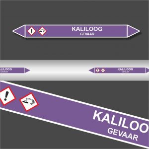 Leidingstickers Leidingmarkering Kaliloog (Basen)