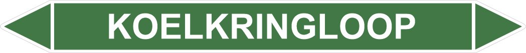 Leidingstickers Leidingmarkering Koelkringloop (Water)