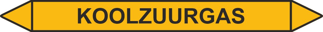Leidingstickers Leidingmarkering Koolzuurgas (Gassen) Leidingstickers Leidingmarkering Koolzuurgas (Gassen)