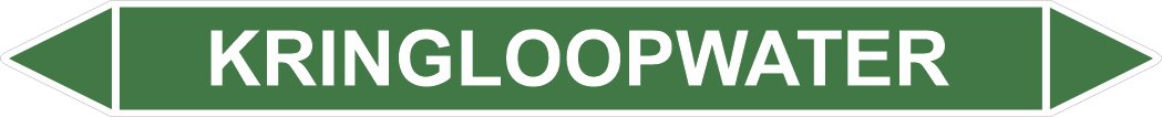 Leidingstickers Leidingmarkering Kringloopwater (Water)