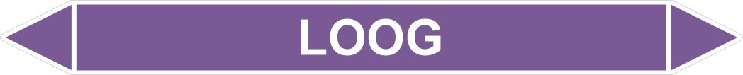 Leidingstickers Leidingmarkering Loog (Basen)