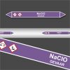 Leidingstickers Leidingmarkering NaClO (Basen)