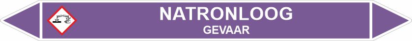 Leidingstickers Leidingmarkering Natronloog (Basen) Leidingstickers Leidingmarkering Natronloog (Basen)