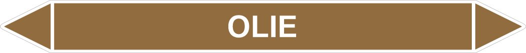 Leidingstickers Leidingmarkering Olie (Ontvlambare vloeistoffen)