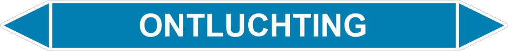 Leidingstickers Leidingmarkering Ontluchting (Lucht)