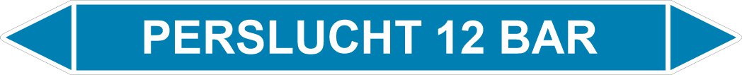 Leidingstickers Leidingmarkering Perslucht 12 BAR (Lucht) Leidingstickers Leidingmarkering Perslucht 12 BAR (Lucht)