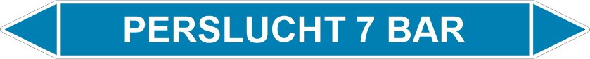 Leidingstickers Leidingmarkering Perslucht 10 BAR (Lucht) Leidingstickers Leidingmarkering Perslucht 10 BAR (Lucht)