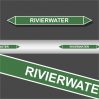 Leidingstickers Leidingmarkering Rivierwater (Water)