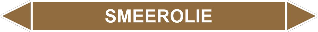 Leidingstickers Leidingmarkering Smeerolie (Ontvlambare vloeistoffen)