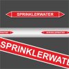 Leidingstickers Leidingmarkering Sprinklerwater (Blusleidingen)