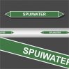Leidingstickers Leidingmarkering Spuiwater (Water)