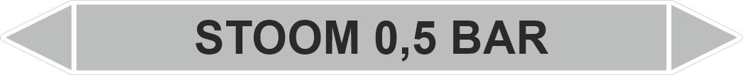 Leidingstickers Leidingmarkering Stoom 0.5 BAR (Stoom) Leidingstickers Leidingmarkering Stoom 0.5 BAR (Stoom)