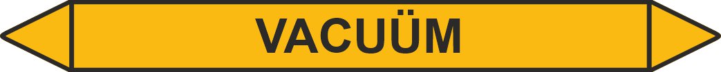 Leidingstickers Leidingmarkering Vacuüm (Gassen)