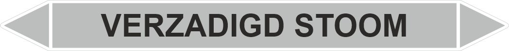 Leidingstickers Leidingmarkering Verzadigd Stoom (Stoom) Leidingstickers Leidingmarkering Verzadigd Stoom (Stoom)