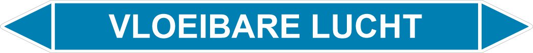 Leidingstickers Leidingmarkering Vloeibare lucht (Lucht)