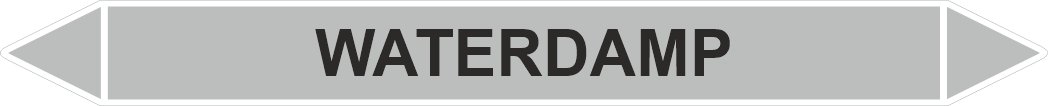 Leidingstickers Leidingmarkering Waterdamp (Stoom)