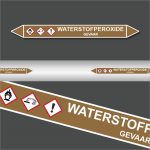 Leidingstickers Leidingmarkering Waterstofperoxide (Ontvlambare vloeistoffen)